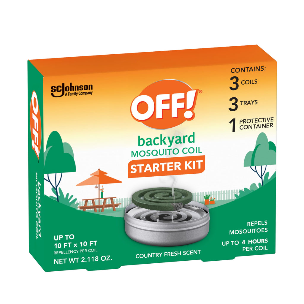 Outdoor Mosquito Repellent Coil Starter Pack Country Fresh Scent 3 Piece F35557