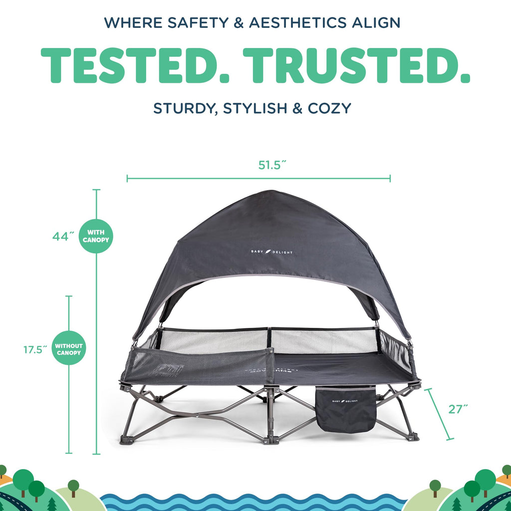 Portable Cot Grey E11819