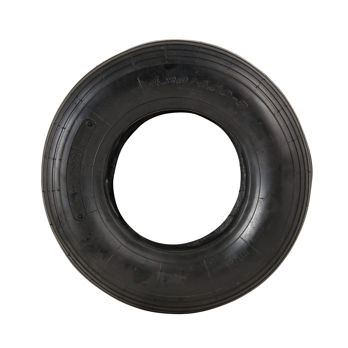 4.80/4.00-8" Ribbed Tread Pneumatic Tire and Inner Tube Set K17735