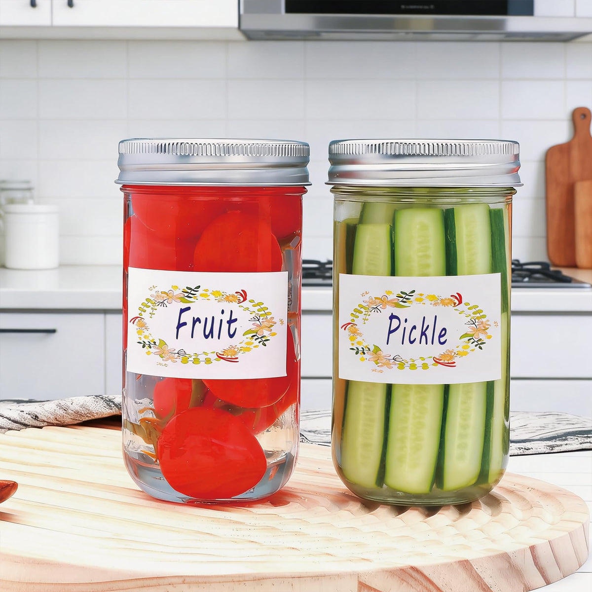 24 Pack 12 oz Mason Jars with Lids F3878