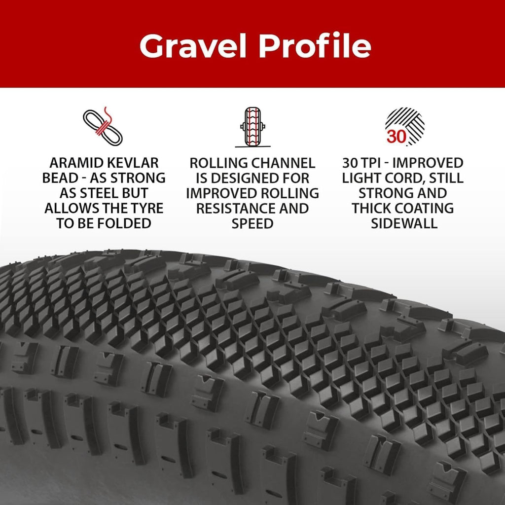 700x38c Gravel Bike Tires & Tube Foldable X984
