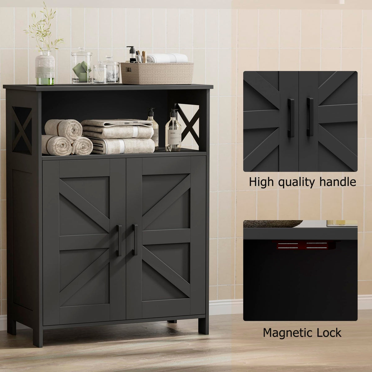 Bathroom Storage Cabinet with Doors L65622