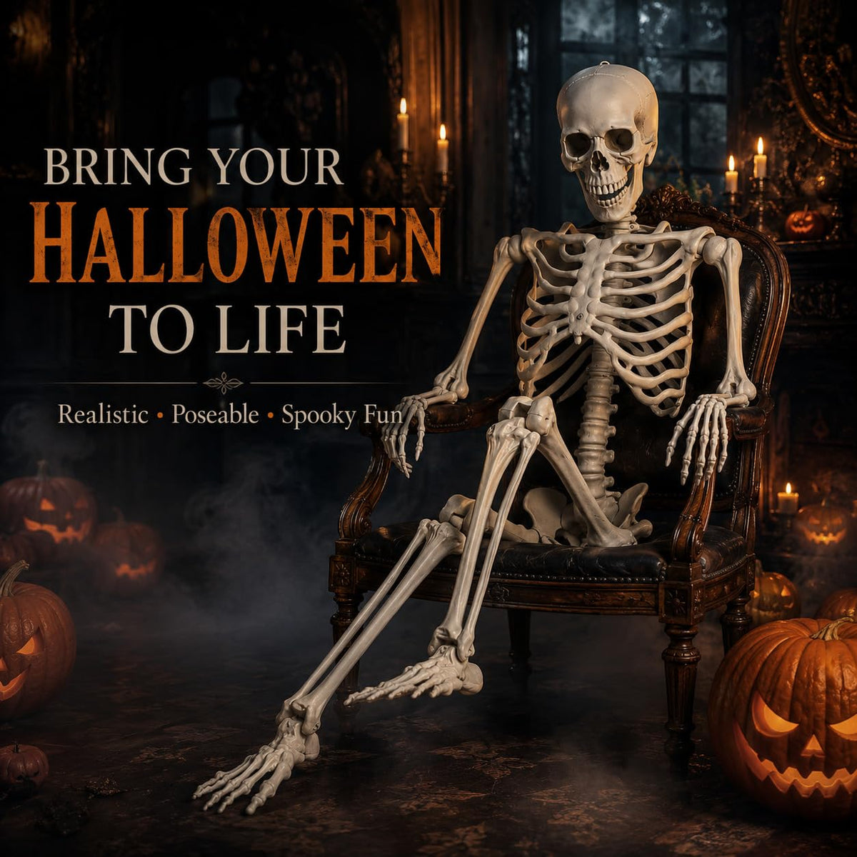 Life Size Poseable Skeleton R62449