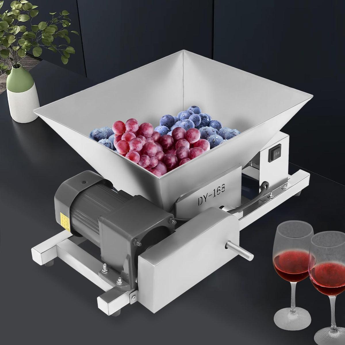 60W 4L Stainless Steel Electric Fruit Crusher T238