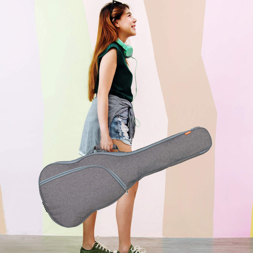 Waterproof Hardshell Acoustic Guitar Case with 3 Pockets Z944526