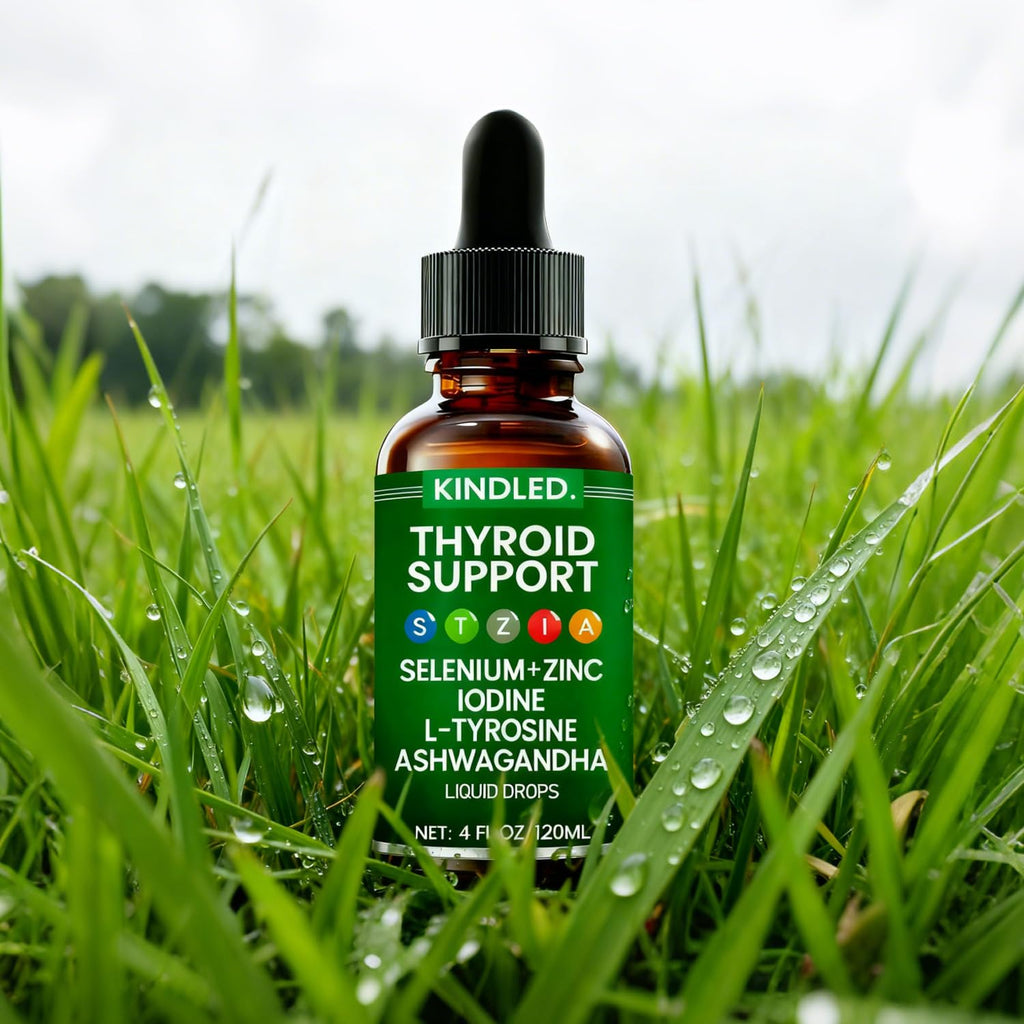 Thyroid Support Drops Selenium Zinc Iodine L-Tyrosine Ashwagandha Liquid Drops 4 FL.OZ X252