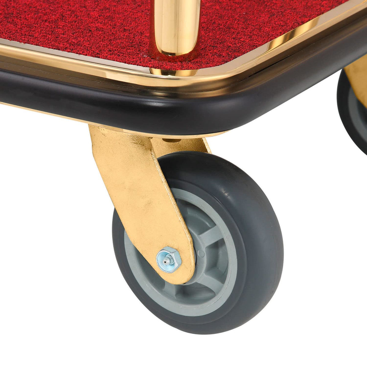 Gold Stainless Steel Bellman Cart F8545
