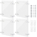 4 Set Acrylic Aquarium Divider Fish Tank Panels A446