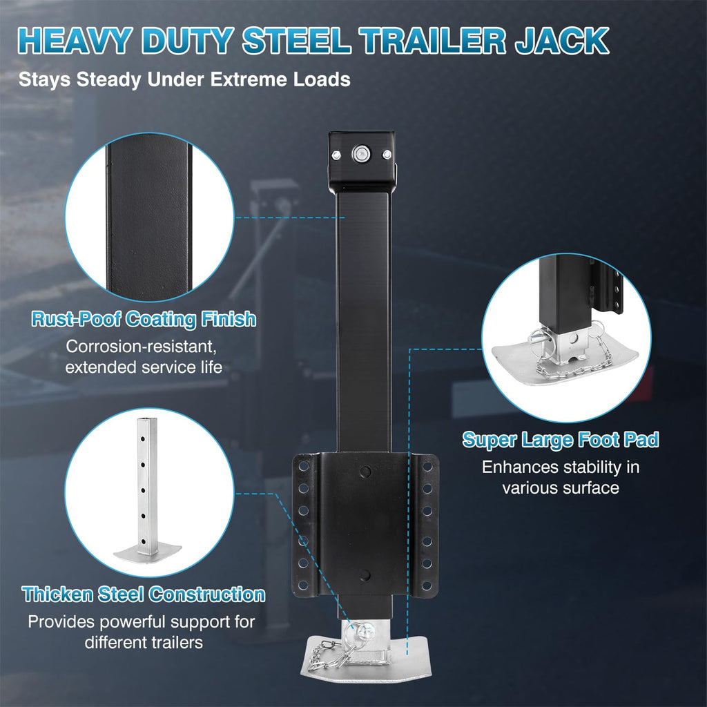 8000LBS Heavy Duty Trailer Jack A4578