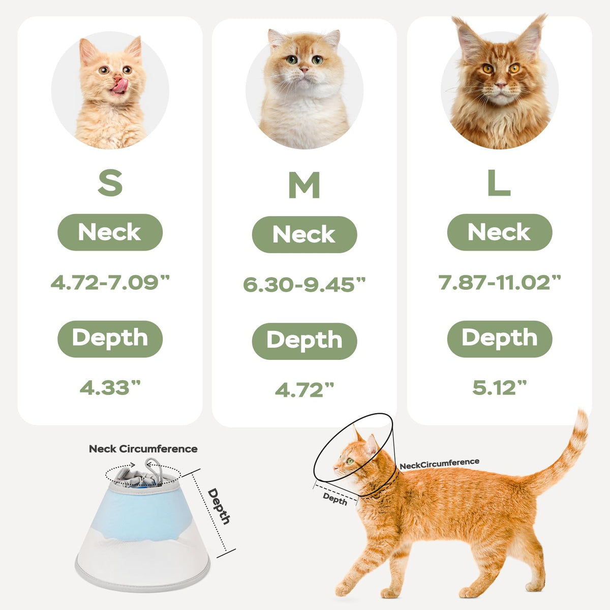 Soft Waterproof Mesh Cat Recovery Cone Collar A606823