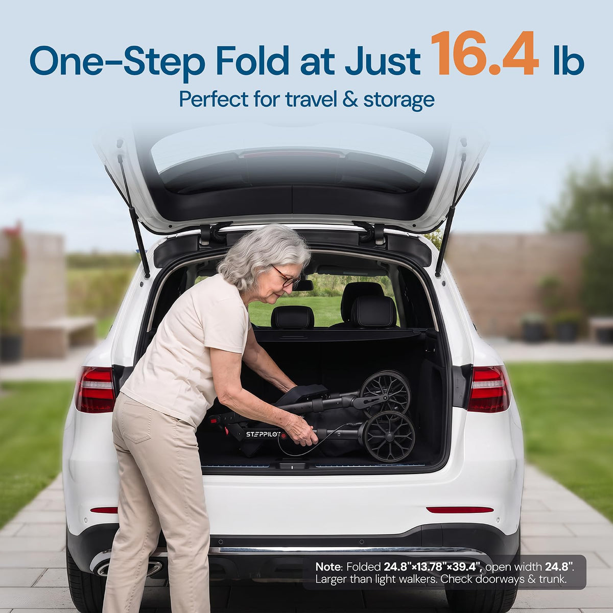 Bariatric Rollator Walker with Seat 500 lb Capacity W6892
