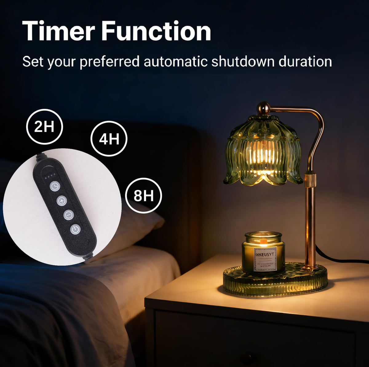 Dimmable Candle Warmer Lamp with Timer U406879