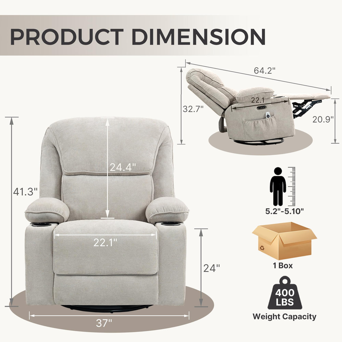 Electric Power Recliner H555