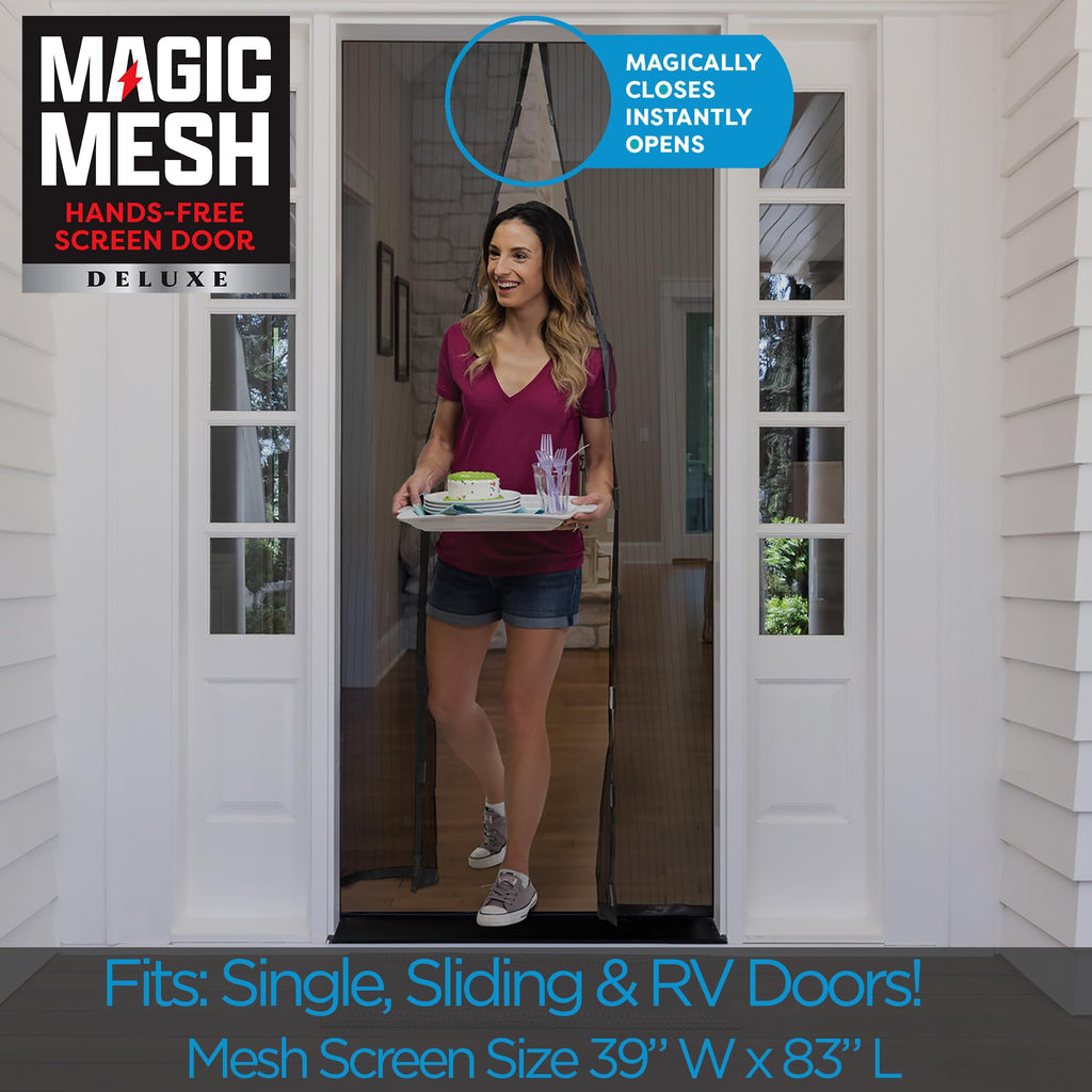 Black Magnetic Screen Door 39" x 83" U936536