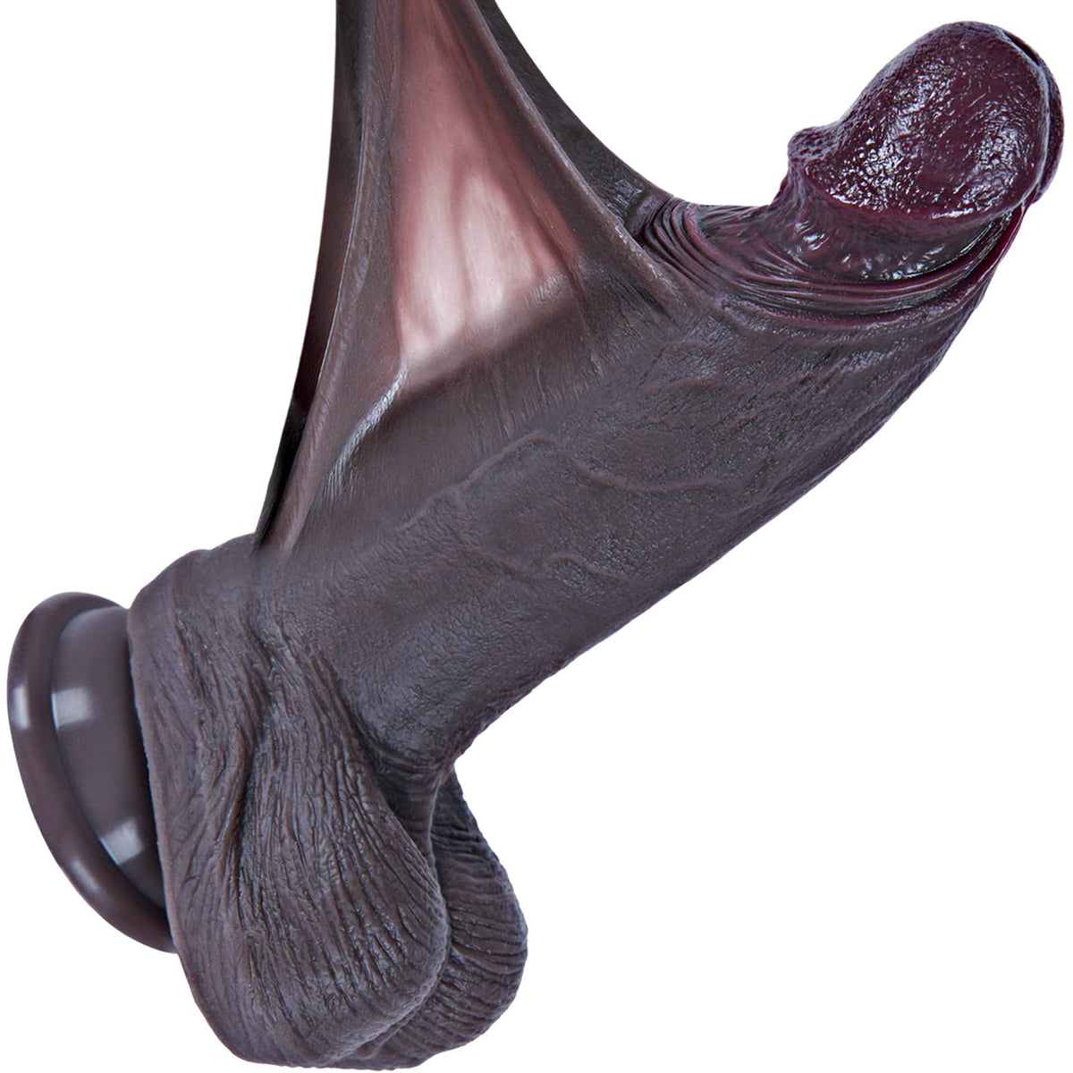 7.5" Black Silicone Dildo with Suction Cup L86452