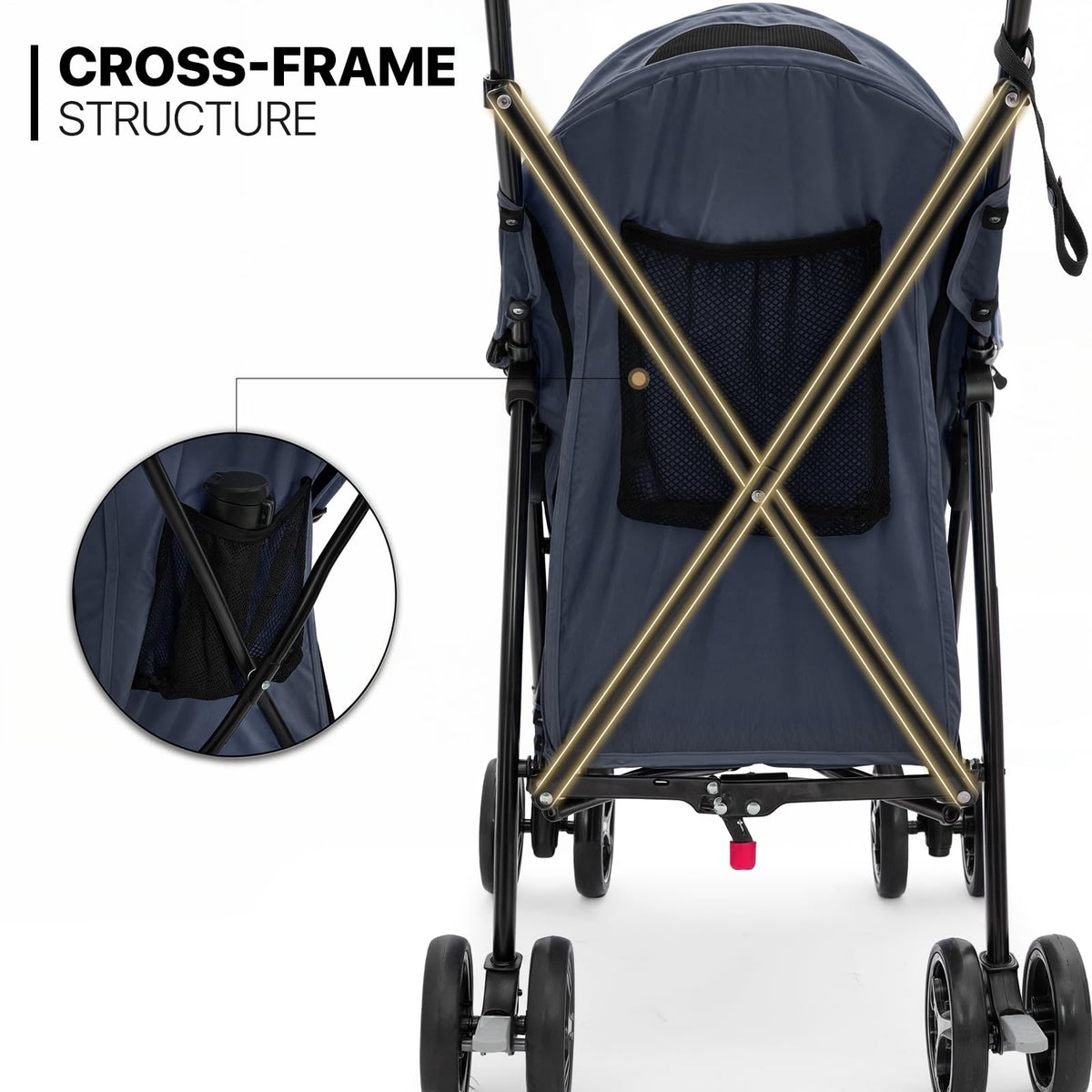 Navy Blue Pet Stroller Q9972