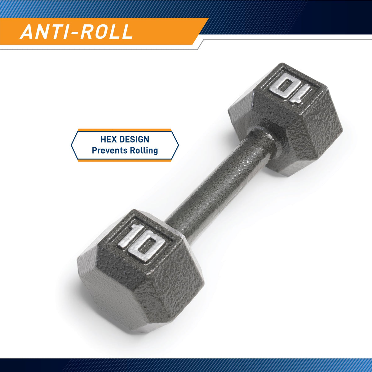 Cast Iron Hex Dumbbell U571038
