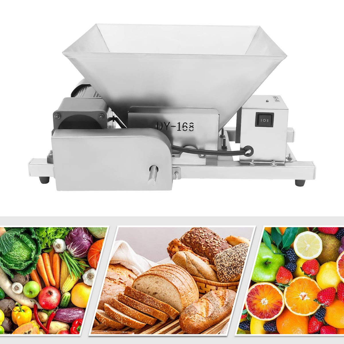 60W 4L Stainless Steel Electric Fruit Crusher T238