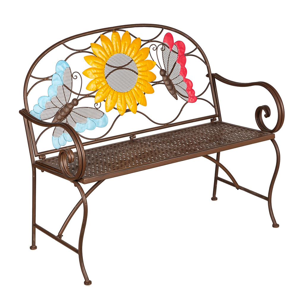 Cast Iron Metal Garden Bench E8249