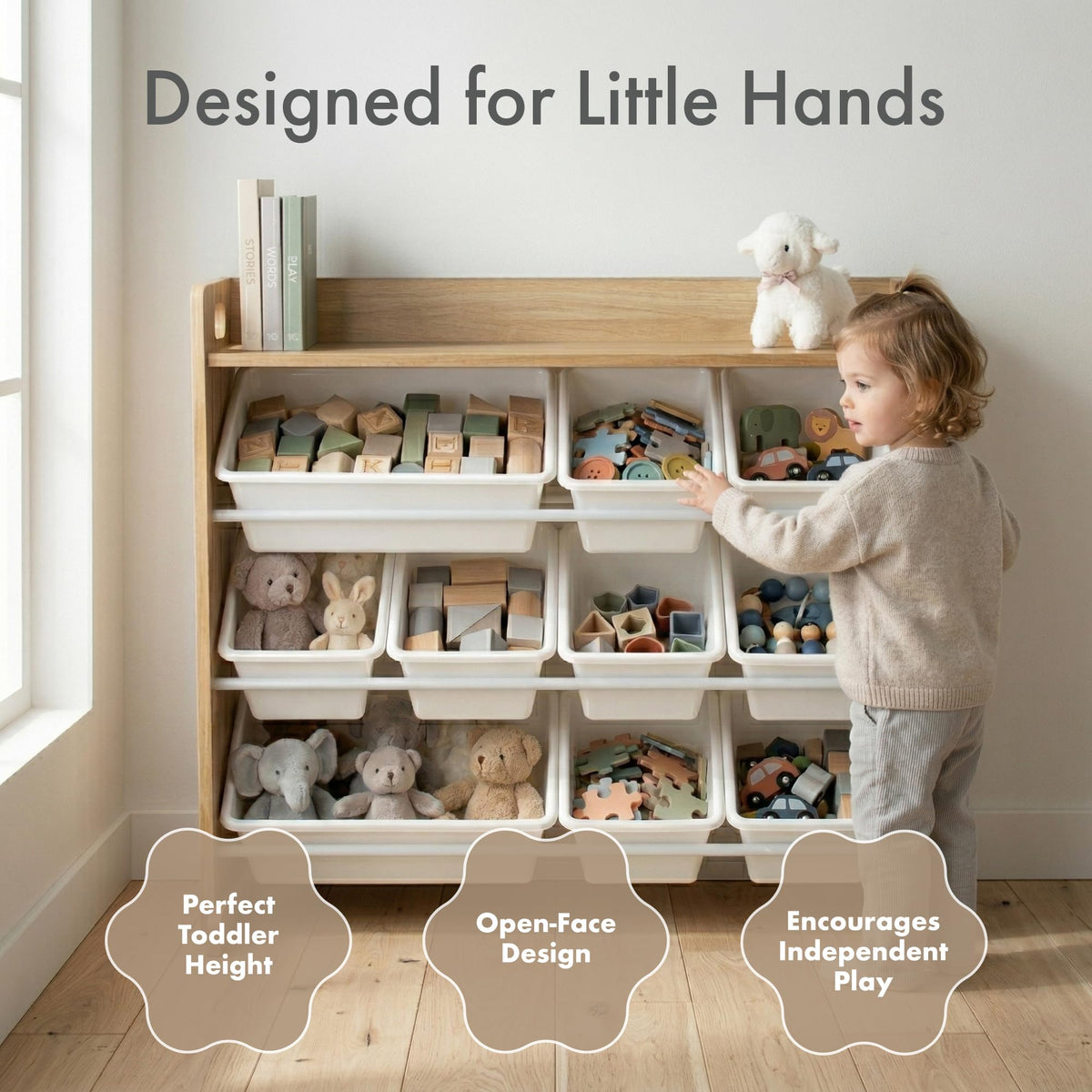 Kids Toy Organizer with 9 Bins U4520