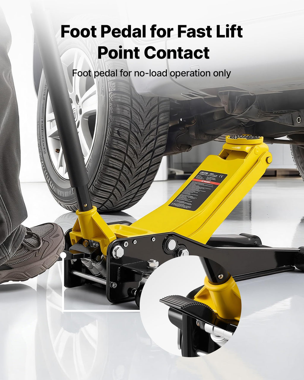 3 Ton Steel Hydraulic Floor Jack with SUV Adapter C5769