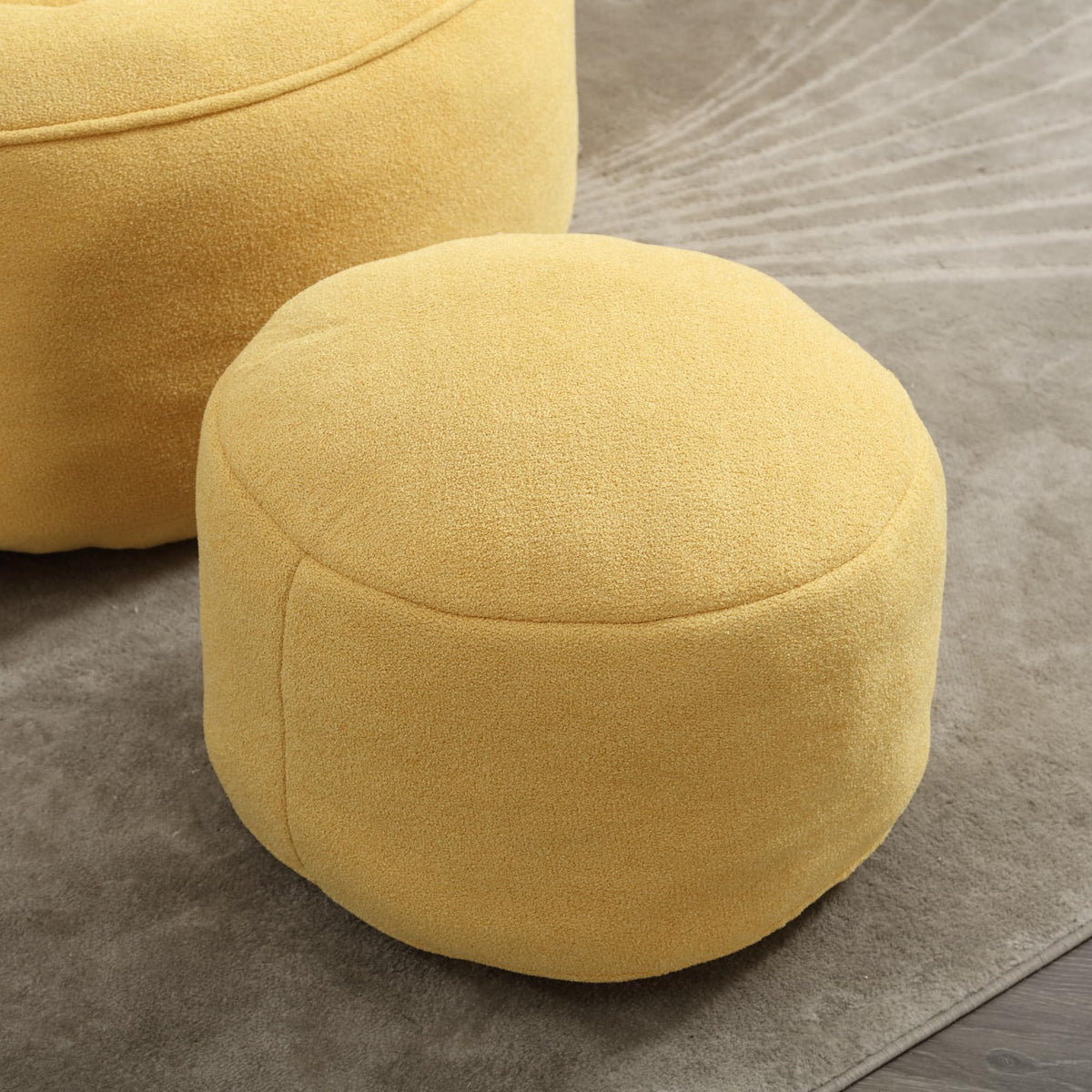 Microfiber Bean Bag Chair with Footrest A1236