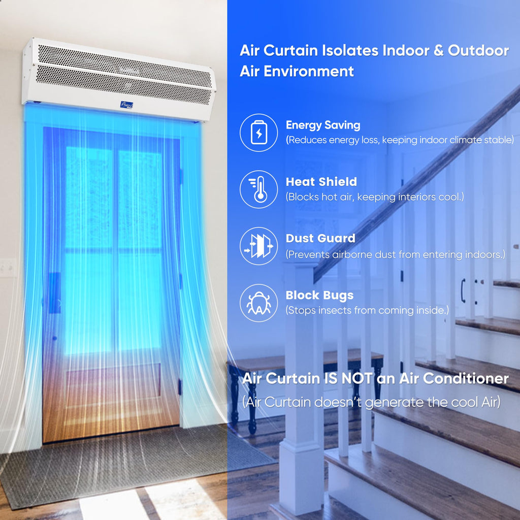 42" 2 Speeds 1350CFM Indoor Air Curtain B266672