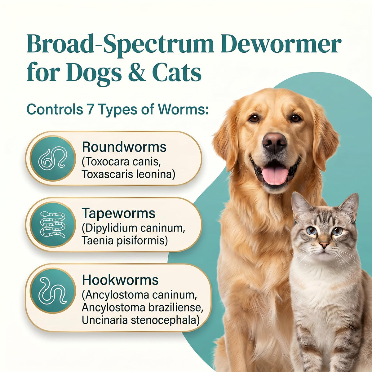 Dewormer for Dogs & Cats, 25 Chewable Z45048