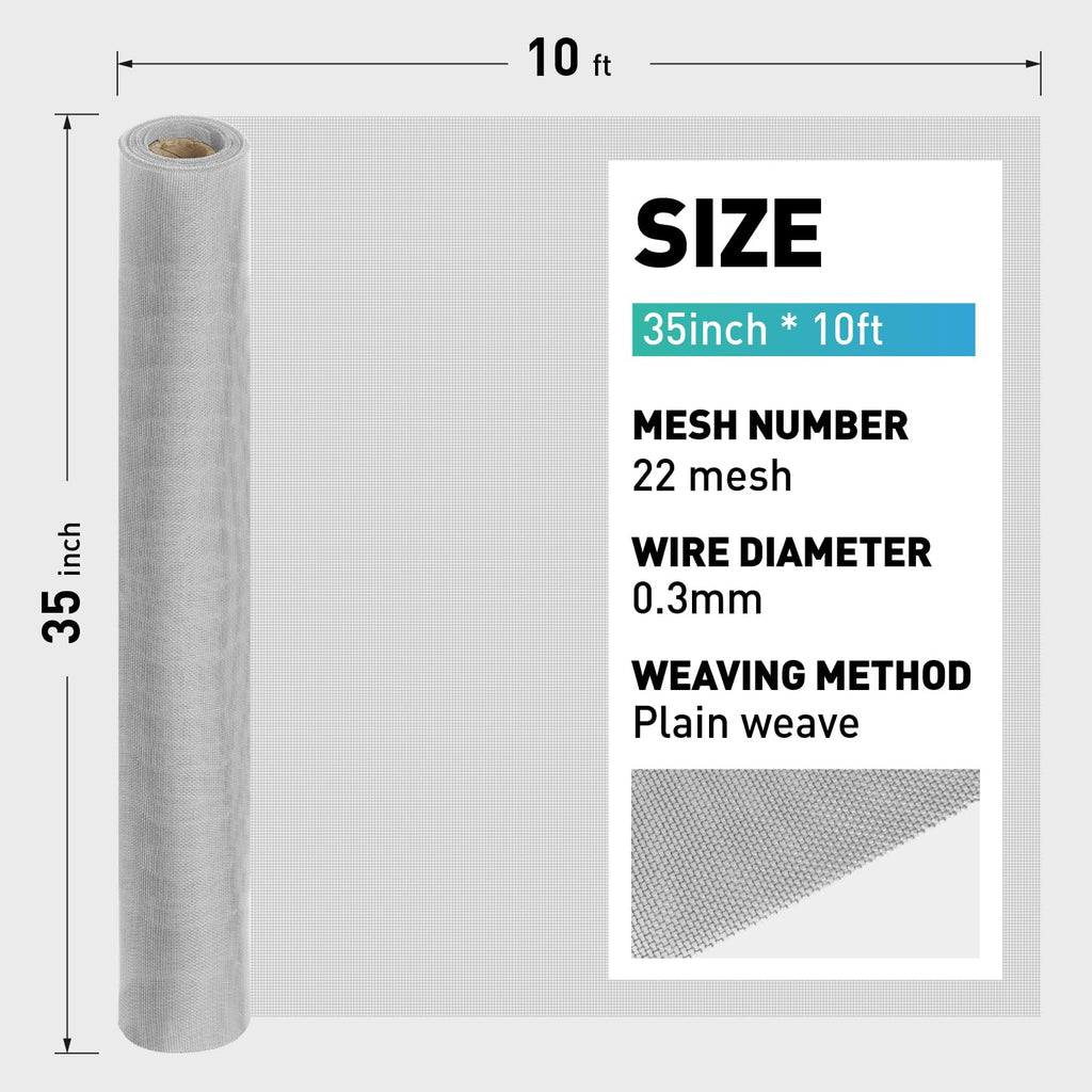 304 Stainless Steel Mesh Window Screen Roll D34304