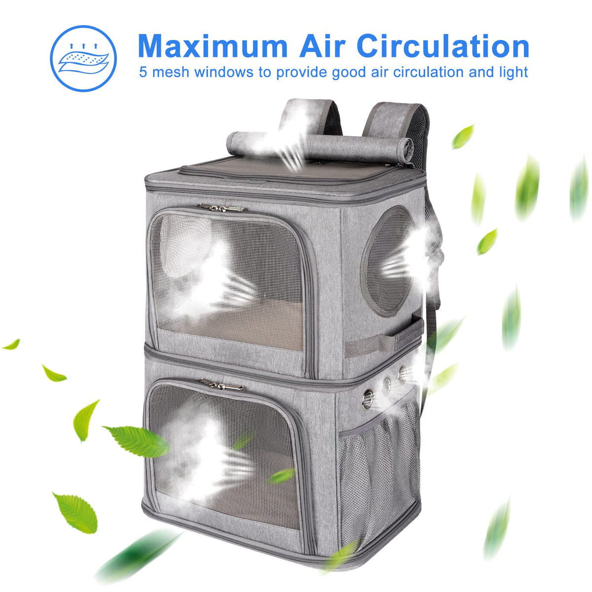 Extra Large Double Pet Carrier Backpack O6177