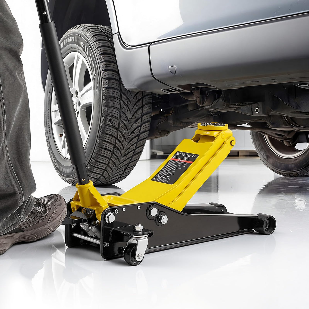 3 Ton Steel Hydraulic Floor Jack with SUV Adapter C5769