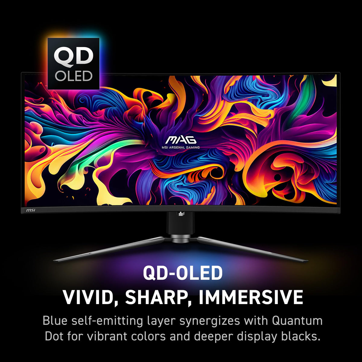 34 Curved OLED Gaming Monitor, 3440 x 1440, 175Hz, Black V92055