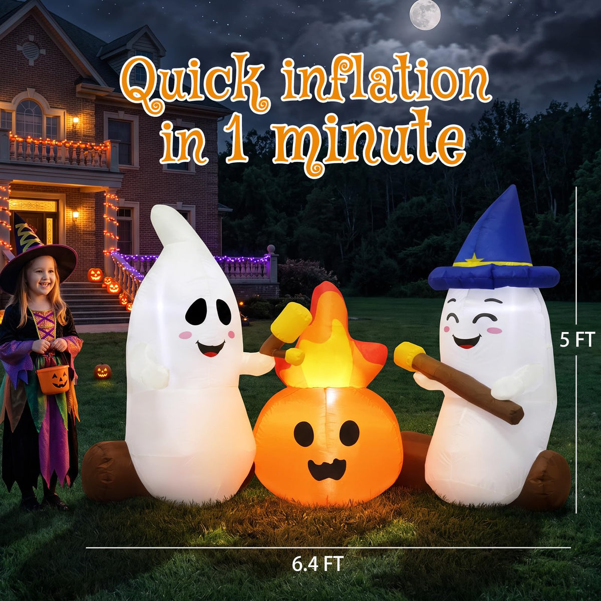 Halloween Inflatables Ghosts Outdoor Yard Decorations D80121