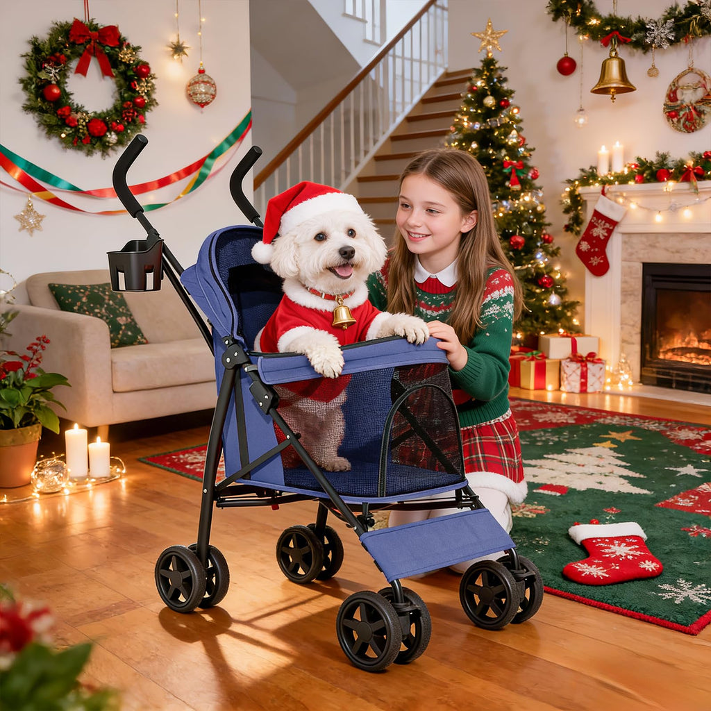 Navy Blue Pet Stroller Q9972