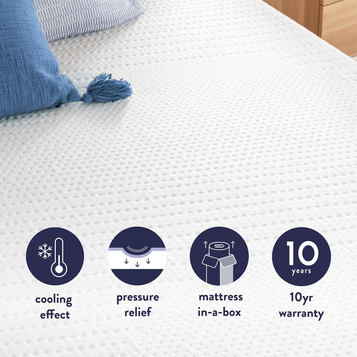 5 Inch Twin Cooling Gel Memory Foam Mattress B535373