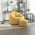 Microfiber Bean Bag Chair with Footrest A1236