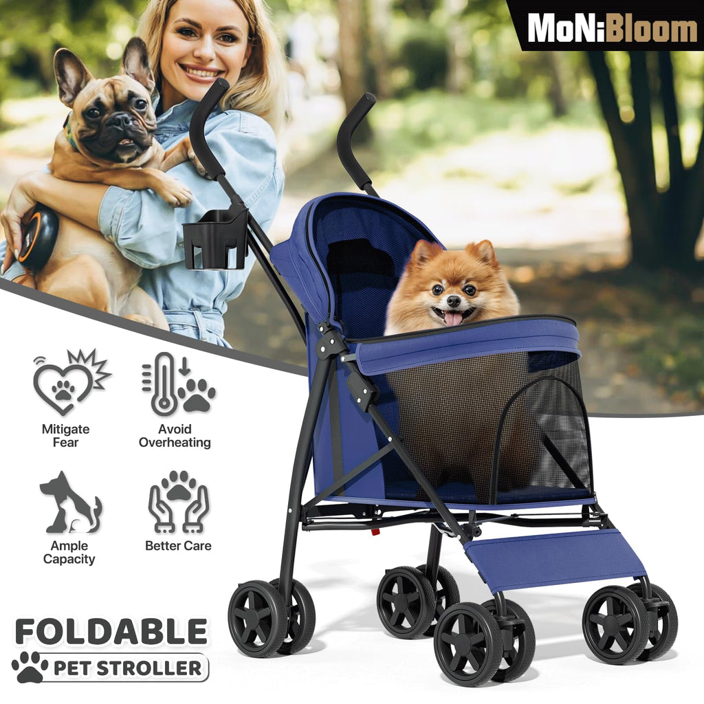 Navy Blue Pet Stroller Q9972