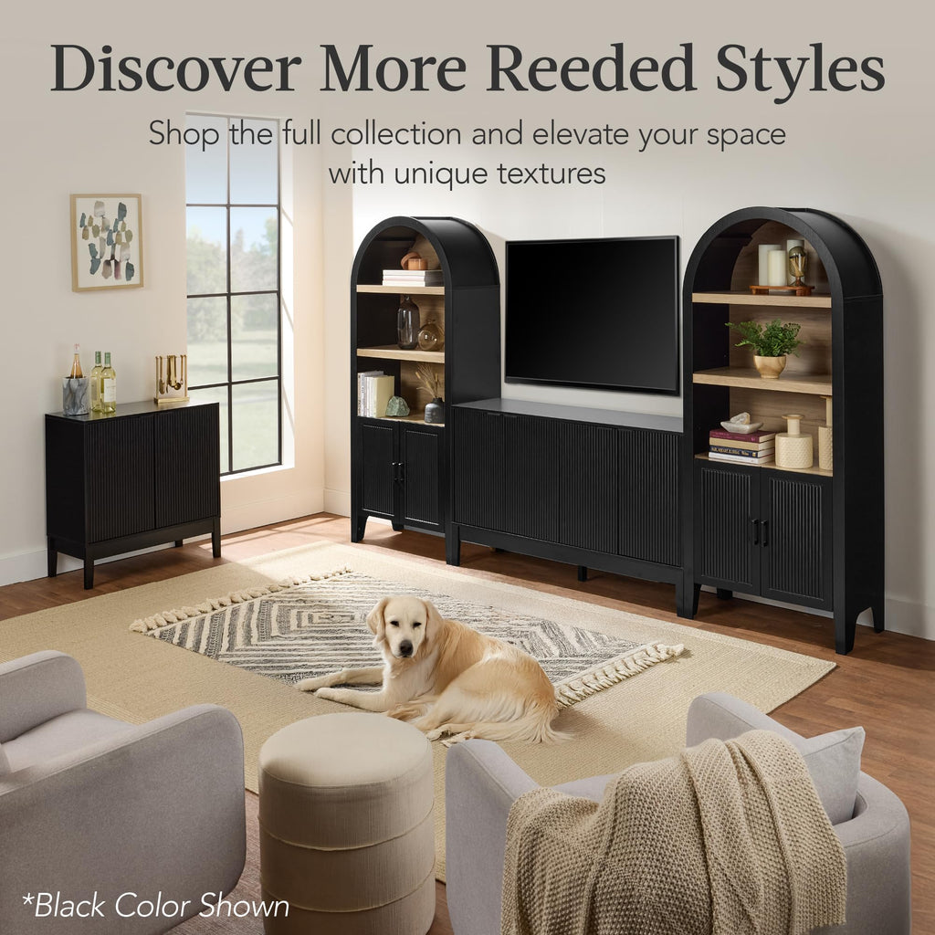 2-Door Storage Cabinet with Adjustable Shelves L112