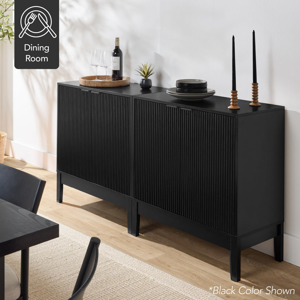 2-Door Storage Cabinet with Adjustable Shelves L112