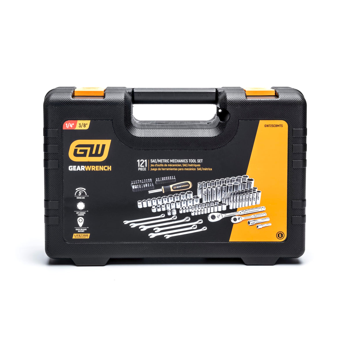 121 Piece SAE/Metric Mechanics Hand Tool Set X650