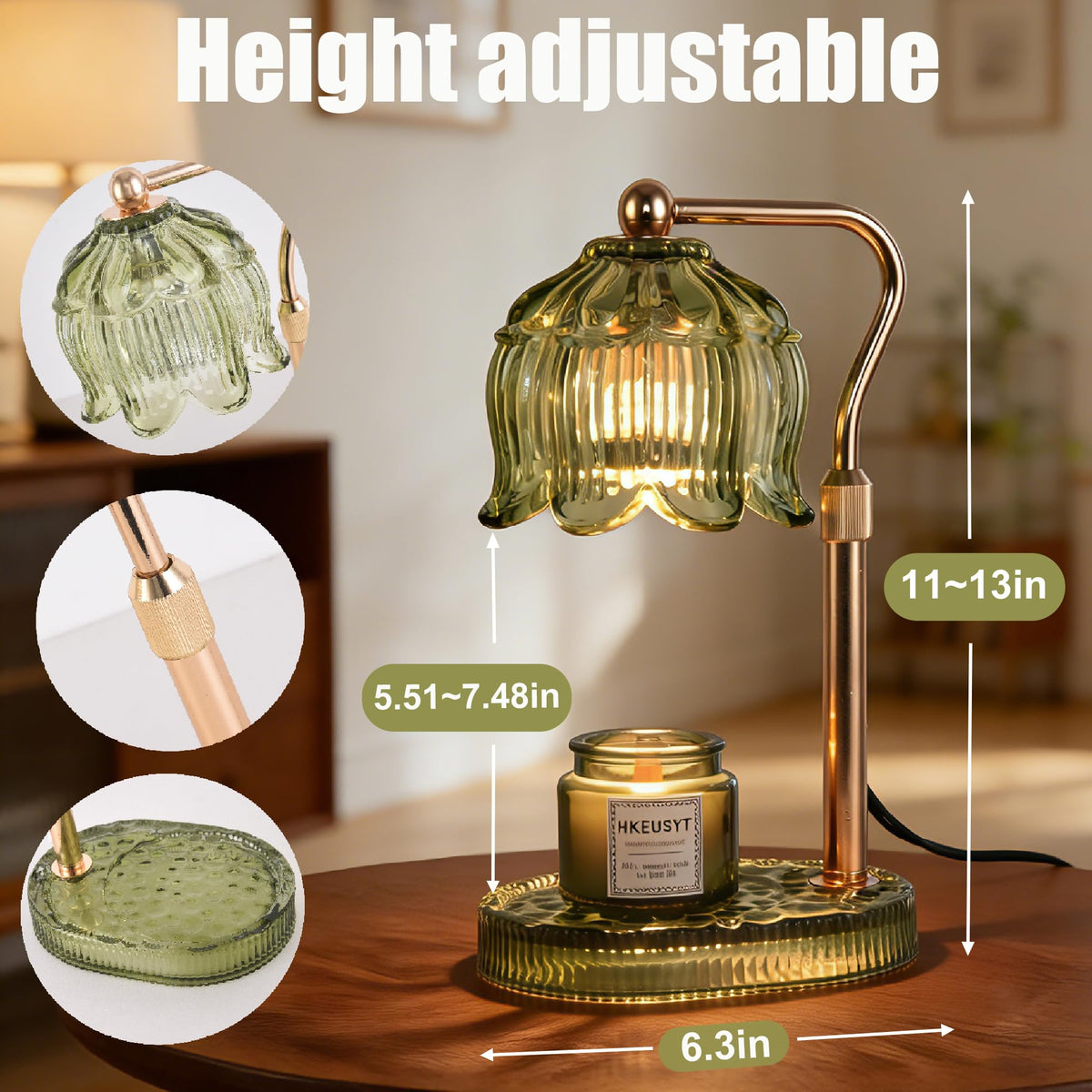 Dimmable Candle Warmer Lamp with Timer U406879