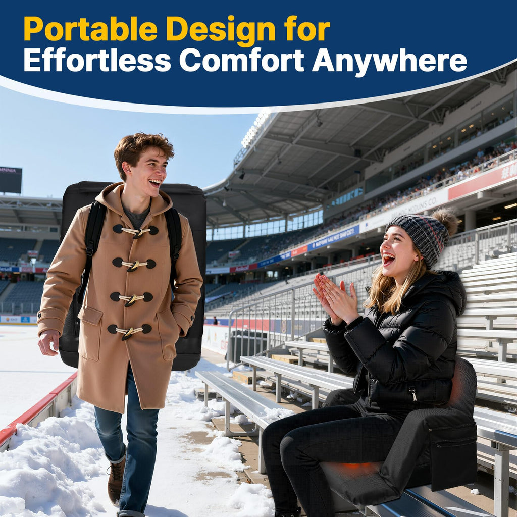 25'' Heated Stadium Seat with Back Support I165