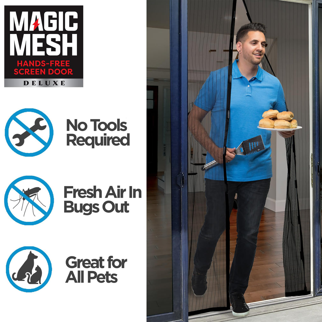 Black Magnetic Screen Door 39" x 83" U936536