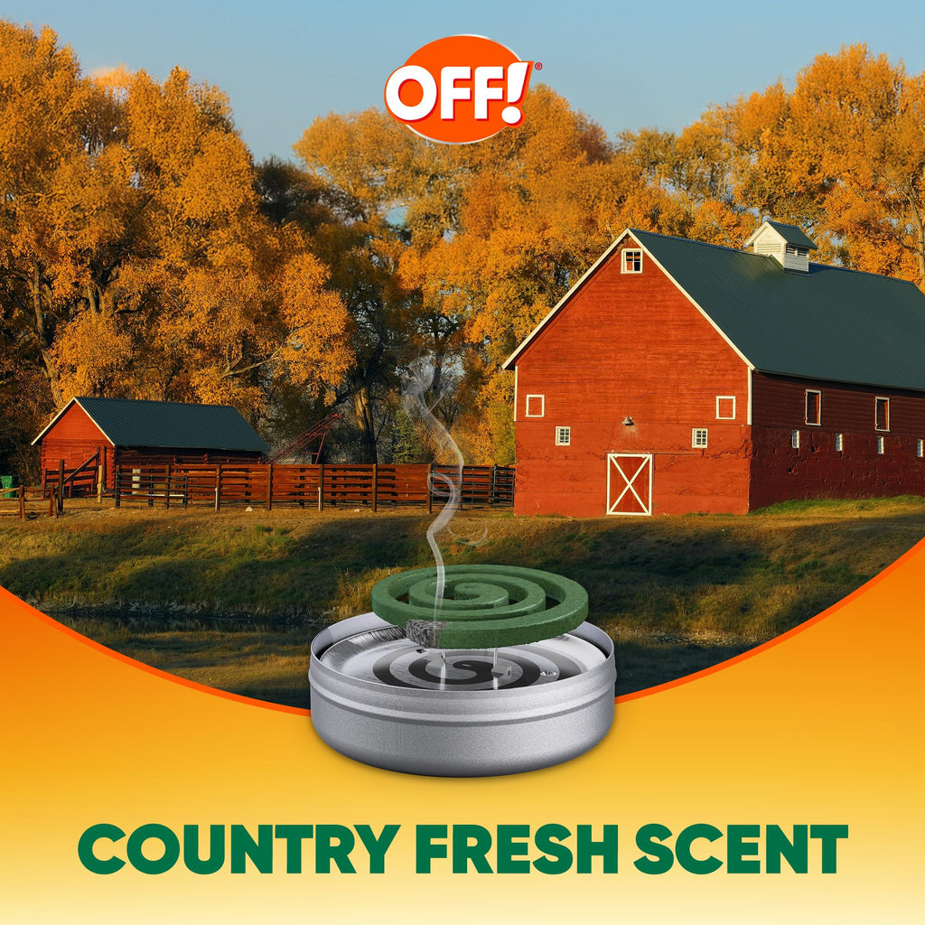 Outdoor Mosquito Repellent Coil Starter Pack Country Fresh Scent 3 Piece F35557