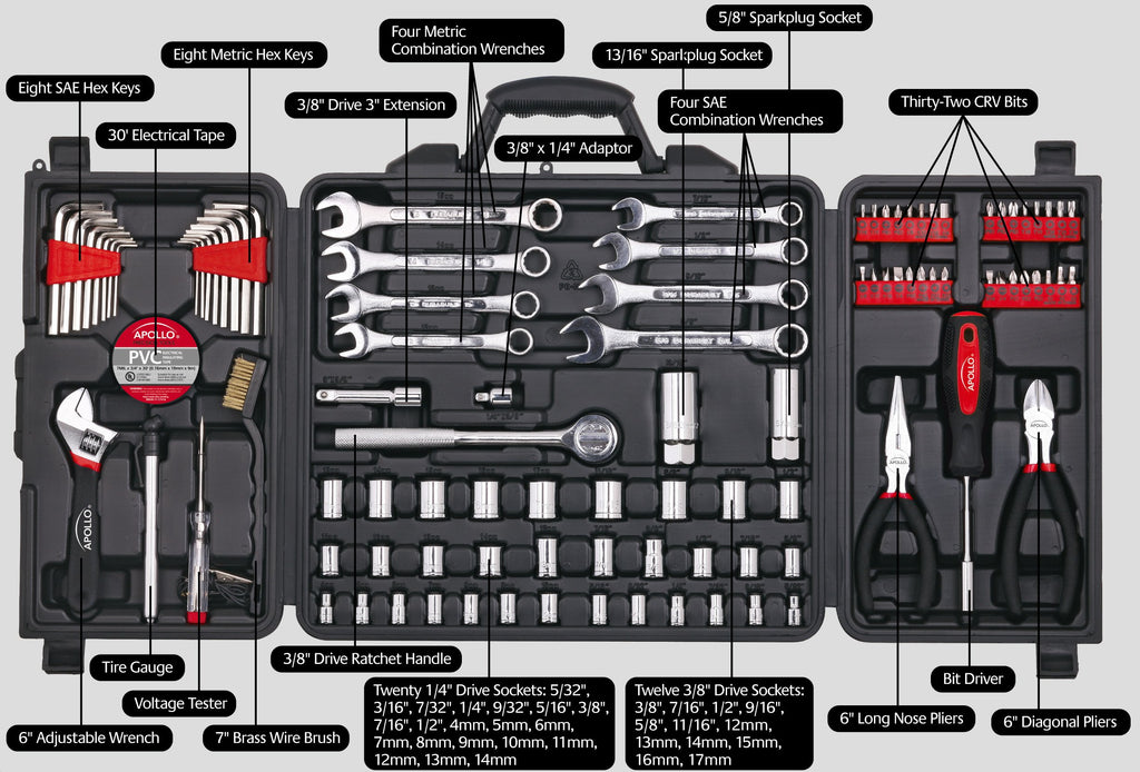 101 Piece SAE and Metric Mechanic Tool Set Z47178